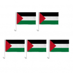 5/10/20 tk Palestiina autolipud lipuvardaga 30x45cm Palestiina autolipp autoakna jaoks Palestiina v&auml;lis&otilde;idukite b&auml;nneri kaunistus. 5pcs