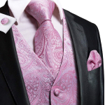 Hi-Tie Tuxedo vest meestele, &uuml;likond, vest kaelaside, taskur&auml;tik, mansetin&ouml;&ouml;bid pulma&auml;ri jaoks L