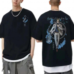 Anime Jujutsu Kaisen Nanami Kento Graafiline T-s&auml;rk Unisex Unisexga Fashion Vintage T-s&auml;rk Topid L&uuml;hikeste varrukatega Unisex Hip Hop Suured T-s&auml;rgid L
