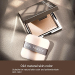 PIPL V&auml;ike H&otilde;bedane Plokk Puuder Peitekreem Parandav Kuiv Ja Niiske Niisutav Kuiv Puuder Komplekt Kauap&uuml;siv Puuder Puuder Kosmeetika 01#Natural color