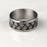 Retro Twist titaanist terasr&otilde;ngas, mitmek&uuml;lgne kahekihiline kanepik&ouml;is, roostevabast terasest keerdr&otilde;ngas 7