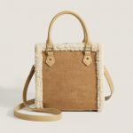 Naiste kott Uus mood Lihtne s&uuml;gis- ja talvine lambaliha sametk&auml;ekott Crossbody &otilde;lakott one size pruun