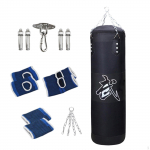 Poksikoti liivakott rippuva konksuga Fitnessi t&auml;itmata mulgustamiseks m&otilde;eldud laste koduj&otilde;usaali judo Black 100cm