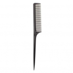 Kaasaskantav Sharp Tail Comb Hair Style Home Salon Teasing Juuksuri Juuksehari must