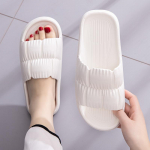 Paari pl&auml;tud Suvised vabaaja sussid Rannasandaalid EVA Lameda platvormiga Mugavad kingad Naiste paksu tallaga kingad 44-45 valge