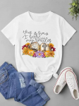 (Aasia suurus) Naiste l&uuml;hikeste varrukatega mood Faith Watercolour Trend 90-ndate tee-top-riided Lady Casual T-s&auml;rk Naiste graafilised T-s&auml;rgid S