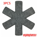 3/12 TK Vildist Padjad Pottidele Pannidele Kaitsmed Kodu Kriimustusvastane Mittekleepuv K&ouml;&ouml;gin&otilde;u N&otilde;u Isoleeritud Vildist Pannialus 3PCS hall