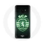 Samsung Galaxy A5 2018 SCP &uuml;mbris, portugali helendav must taust must