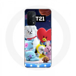 &Uuml;mbris Oppo A74 5G BTS BT21 Tata Chimmy Cooky Rj Koya Shooky And Mang plakati jaoks