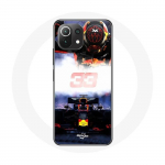 &Uuml;mbris Xiaomi Mi 11 Lite Formula 1 Max Verstappen F1 Driveri jaoks, must punane ja kollane