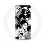 &Uuml;mbris Samsung Galaxy A8 Plus Attack jaoks Titan Manga Levi Ackermanile