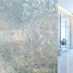 45x200 cm 3D staatiline PVC privaatsusaken ukse klaaskile kleebis j&auml;&auml;tunud kodukaunistus