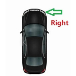 Auto esitulede &uuml;lemiste esitulede &auml;&auml;riste tihenduskate Mercedes-Benz W204 C200 C250 C300 C350 C280 2007-2011 2048260991 tihendusribad Right black