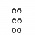 3 paari asendusk&otilde;rvaotsikuid Bose QuietComfort Earbuds II / Ultra Earbuds Earbuds k&otilde;rvatropid