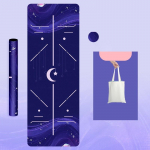 Looduslikust kummist tr&uuml;kitud sametpinnaga joogamatt &otilde;huke libisemisvastane kaasaskantav higi neelav kokkupandav p&otilde;randar&auml;tik Fitnessi pestav p&otilde;randamatt 183cmX68cmX1.5mm