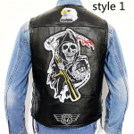 Trendikas Meeste Ja Denim Hobuse Suur Tikitud Varrukateta personaliseeritud vabaaja kampsun L