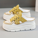 Naiste hingava platvormiga Mule tossud &ndash; mugavad n&ouml;&ouml;riga suvekingad 34 kollane