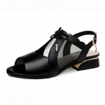 Pehmest nahast kalasuu sandaalid V&otilde;rgust suvised keskmise kontsaga mugavad sandaalid Naiste pehme tallaga t&ouml;&ouml;jalatsid K&otilde;rge kontsaga sandaalid 40