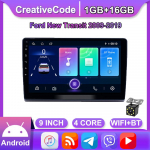 Android Ford New Transit 2009-2019 jaoks Auto Carplay Multimeediam&auml;ngija DSP IPS Video WIFI Bluetooth GPS Navigatsioon 1+16GB 1+16GB