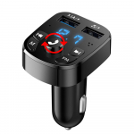 Autolaadija Bluetooth 5.0 FM saatja Kahe USB laadija 3.1A kiirlaadija auto MP3-m&auml;ngija Autoraadio heli AUX autokomplekt K&auml;ed-vabad autotarvikud Knob type