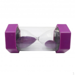 Colorful Hourglass glass //3/40 mins Clock for Games/ Yoga / Reading Meditation 2 Minutes-Purple