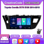 For Toyota Corolla E170 E180 2014-2016 Carplay Android autoraadio GPS-navigatsioon 2din 2+32GB 1+16GB