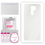 apgo Protective Skin Sticker for the back compatible with Xiaomi Redmi 9, Wrap Film, Foil, Vinyl - Pattern Matte Transparent