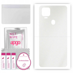 apgo Protective Skin Sticker for the back compatible with ZTE Axon 11 SE 5G, Wrap Film, Foil, Vinyl - Pattern Matte Transparent