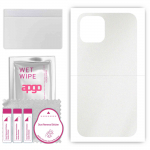 apgo Protective Skin Sticker for the back compatible with Apple iPhone 12 Pro, Wrap Film, Foil, Vinyl - Pattern Matte Transparent
