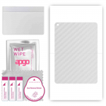 apgo Protective Skin Sticker for the back compatible with Apple iPad 9.7 (2018), Wrap Film, Foil, Vinyl - Pattern Transparent Carbon