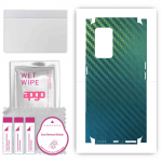 apgo Protective Skin Sticker for the back+sides compatible with Realme GT Neo2, Full Wrap Film, Foil, Vinyl - Pattern Carbon Chameleon CAKA1