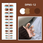 Quick Nails Glitter Puuder Manik&uuml;&uuml;r DIY kantavad eemaldatavad k&uuml;&uuml;nekleebised Vibu v&otilde;ltsk&uuml;&uuml;nte viimistletud ribak&uuml;&uuml;nte kleebised