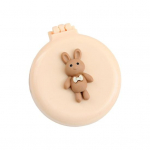 Kokkupandav juuksehari peegliga, pehmete harjastega Peanaha massaaž Multifilm Bowknot Bunny Kaasaskantav juuste lahtiharutamine Stiilimiskamm Juuksuri t&ouml;&ouml;riistad S&uuml;nnip&auml;ev kollane