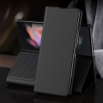 T&auml;iskorpus Matt Nahast &Uuml;mbris Samsung Galaxy Z Fold 4 3 Fold4 Fold3 5G Fold5 Fold2 Fold 2 5 Tugijalaga Rahakoti Funktsiooniga &Uuml;mbrised for Samsung Z Fold 5