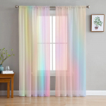 Magamistuba L&auml;bipaistvad kardinad Starlight Rainbow Spots Elutuba K&ouml;&ouml;k Aken Kardinad Aed Terrass R&otilde;du Magamistuba L&auml;bipaistvad kardinad 135W x 114H(cm)
