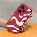 Pehme silikoonist ruudukujulise redeliga printimismustriga telefoni korpus, t&auml;iskaanega kaamera p&otilde;rutuskindel kaitse kummist &uuml;mbris Xiaomi Redmi jaoks Redmi 10 valge