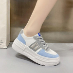 Paksutallalised Campus vabaaja valged naiste kingad Ins trendikad s&uuml;gis- ja talve uued &uuml;mara ninaga paeltega vabaaja tudengi &uuml;hekihi kingad naistele 35