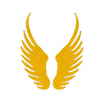 2 tk autokleebis peegeldav veekindel dekoratiivne universaalne Creative Angel Wing auto kere kleebis valge