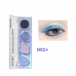 Cyberpunk four-color eyeshadow matte pearlescent fine shimmer American hot girl Sajie eyeshadow palette