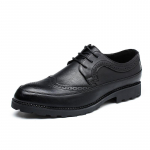 Brogue meeste kingad New Trend Business nahast kingad meeste suured Oxfordi kingad 48 jardi 38 kollane