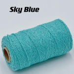 2mm 100m makrame puuvillane n&ouml;&ouml;r keerutatud džuudist v&auml;rviline puuvillane kahev&auml;rviline k&ouml;is seinale kinnitatava kingituse pakendamiseks isetegemise pulmadekoratsiooniga 2mm 100meters