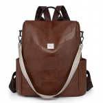 Commuter pehmest nahast seljakott Naiste suure mahutavusega seljakott &uuml;hev&auml;rviline reisikott kohv