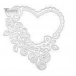 L&otilde;ikamisvormide &scaron;abloon DIY v&auml;ljal&otilde;igete album Paberkaart K&auml;sit&ouml;&ouml; armastuss&uuml;dame lillel&otilde;ikur h&otilde;be