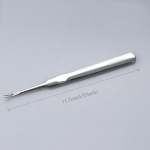 Cuticle Pusher Professionaalne roostevabast terasest k&uuml;&uuml;nenaha eemaldaja Callus Dead Skin Fork k&uuml;&uuml;nte manik&uuml;&uuml;ri pedik&uuml;&uuml;ri t&ouml;&ouml;riistad h&otilde;be