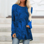 XS-8XL Naiste s&uuml;gis- ja talveriided Naiste pikkade varrukatega topid 3D abstraktsed tr&uuml;kitud s&auml;rgid lahtised tuunika T-s&auml;rgid pullover-pluusid 8XL