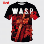 Y2K r&otilde;ivad uues stiilis WASP. 3D Prindiga T-s&auml;rk meestele Naistele Suvine Hip-hop Unisex vabaaja T-s&auml;rk Harajuku &Uuml;markaelusega T-s&auml;rk XXL