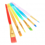 6 tk maalipintsel, mugav k&auml;epide, l&auml;bipaistev varras &otilde;pilastele kaasaskantav akvarellijoonistuspintsli komplekt koolitarbed