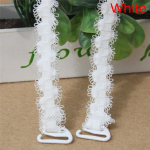 Naiste Flower Wave reguleeritavad n&auml;htamatud rinnahoidja rihmad kleit aluspesu tarvikud valge