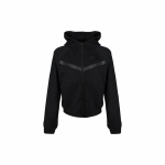 Nike Spordir&otilde;ivad Tech fliisist Windrunner t&auml;ist&otilde;mblukuga kapuutsiga naiste joped, must CW4299-010 S