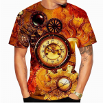 Kell Dial 3D Prinditud T-s&auml;rgid T&auml;navar&otilde;ivad Meeste Mood Harajuku Vabaaja Suur O-kaelusega T-s&auml;rk Suvised T-s&auml;rgid Topid R&otilde;ivad S